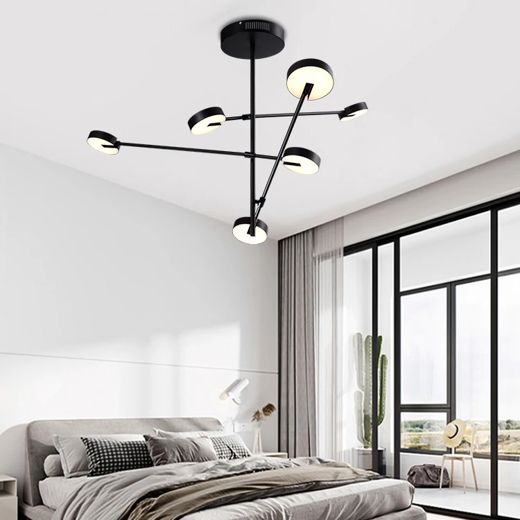 HUAYI China Manufacturer Simple Modern Decoration Indoor Living Room Hotel Restaurant LED Ceiling Light