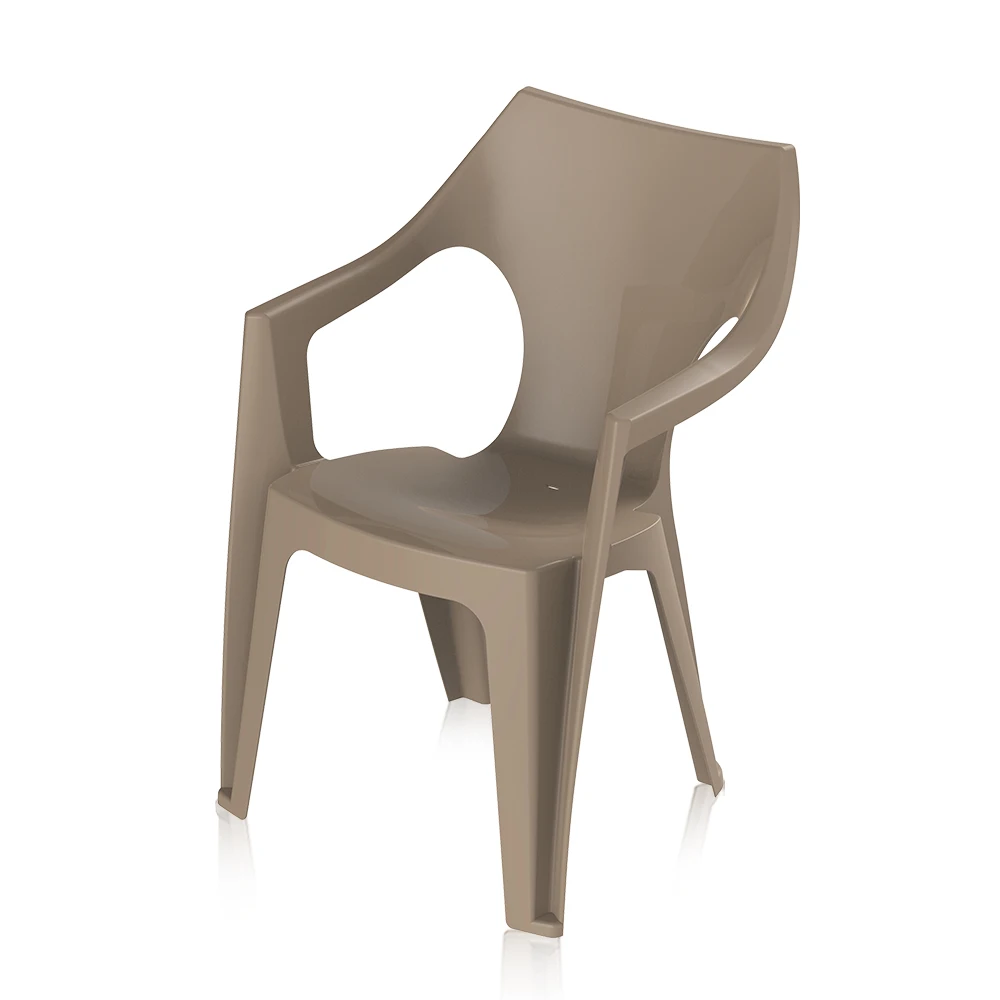 Дешевый современный ресторанный Штабелируемый моноблочный пластиковый обеденный стул для