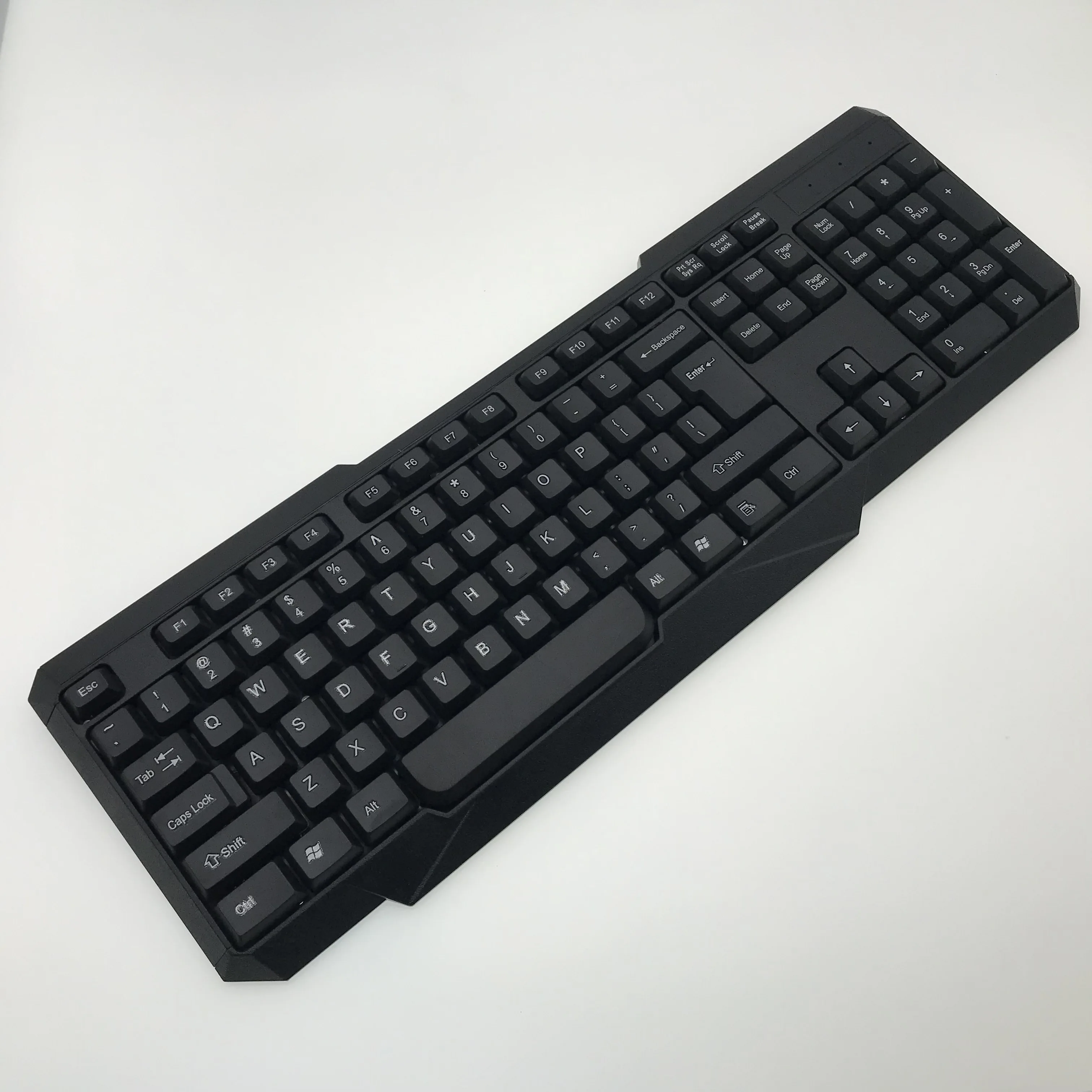 good quality gaming USB wired for keyboard mouse combo OEM different layout desktop full size best wired slim spanish keyboard