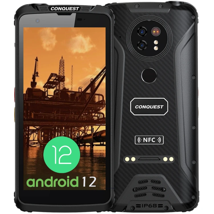 IP68 waterproof dustproof rugged cell phone unlocked international rugged phone 6+128GB 4G Android12 Poc walkie talkie