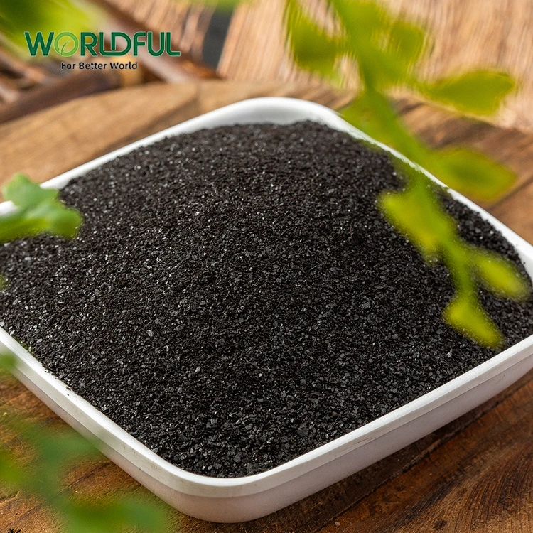 Natural Mineral Fertilizer, Organic Potassium Humate Super/ Shiny Powder, Agricultural Use