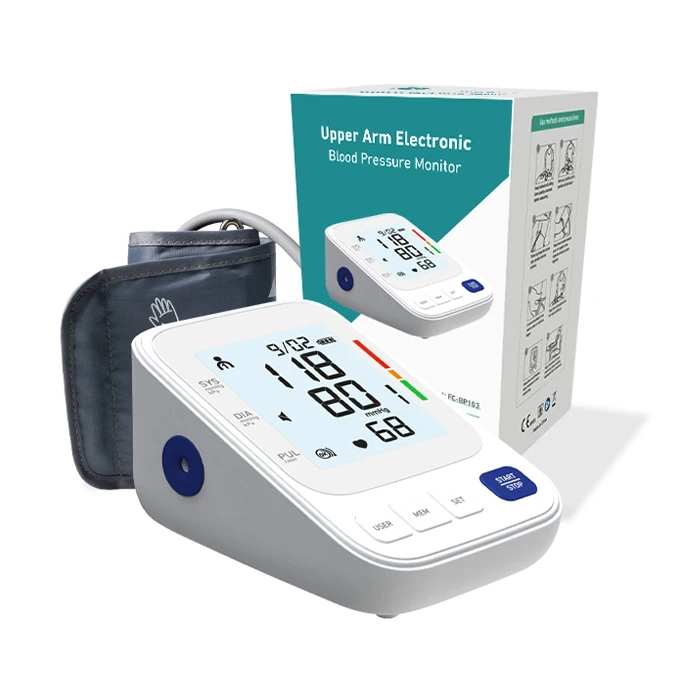 Wholesale  Factory Price New Design Upper Arm Electronic Blood Pressure Monitor Portable Blood Pressure Machine For Selling
