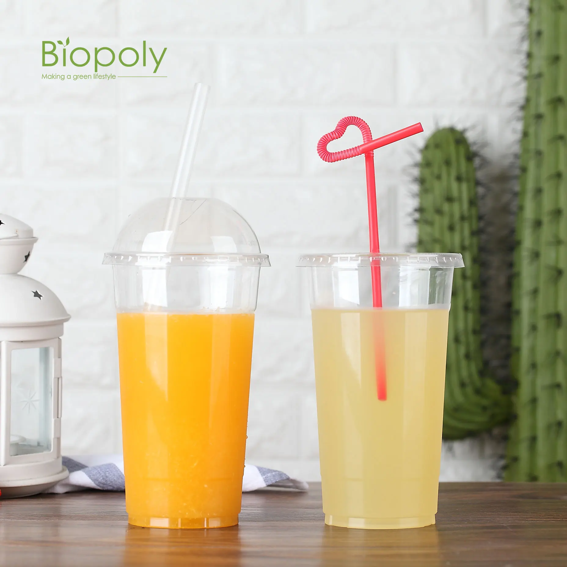Custom logo printing eco friendly compostable clear pla cold drink cup disposable 100% biodegradable pla cups plastic