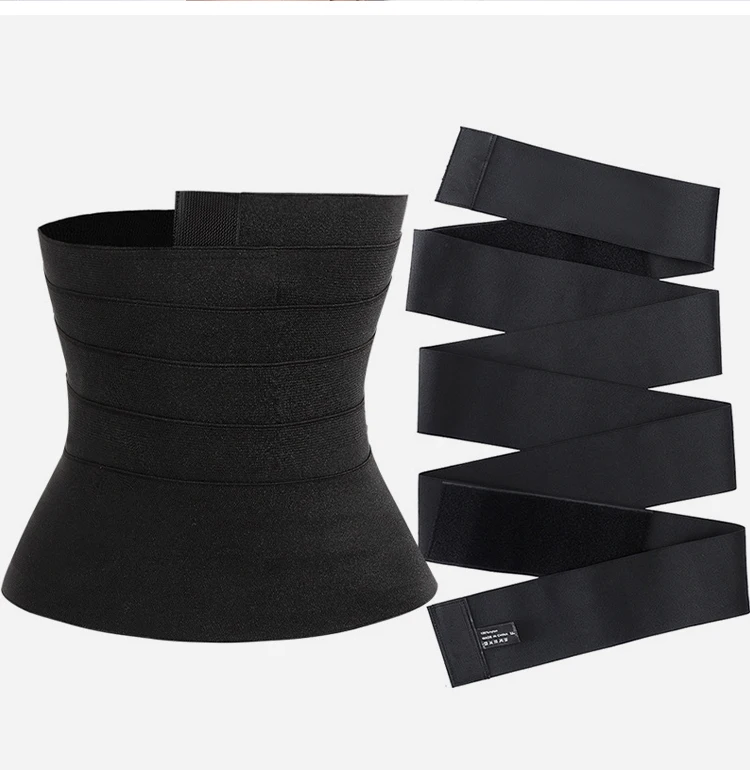 Adjustable Tummy Wrap Belt Waist Trimmer Slimming Body Shaper Loss Weight Tummy Wrapping Belt Lumbar Trainer Women Waist Support