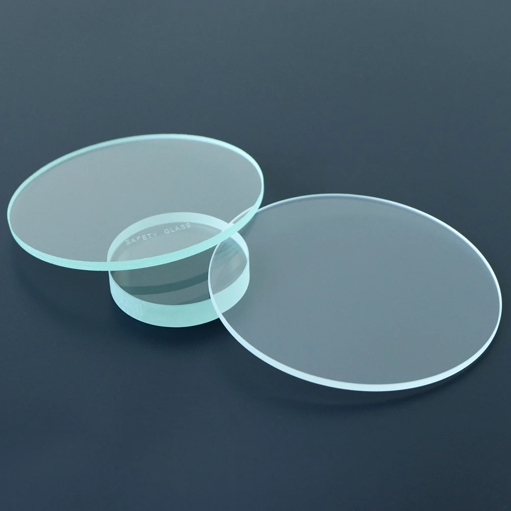 3mm 4mm 5mm flat clear diameter 50mm tempered glass circles (62018892420)