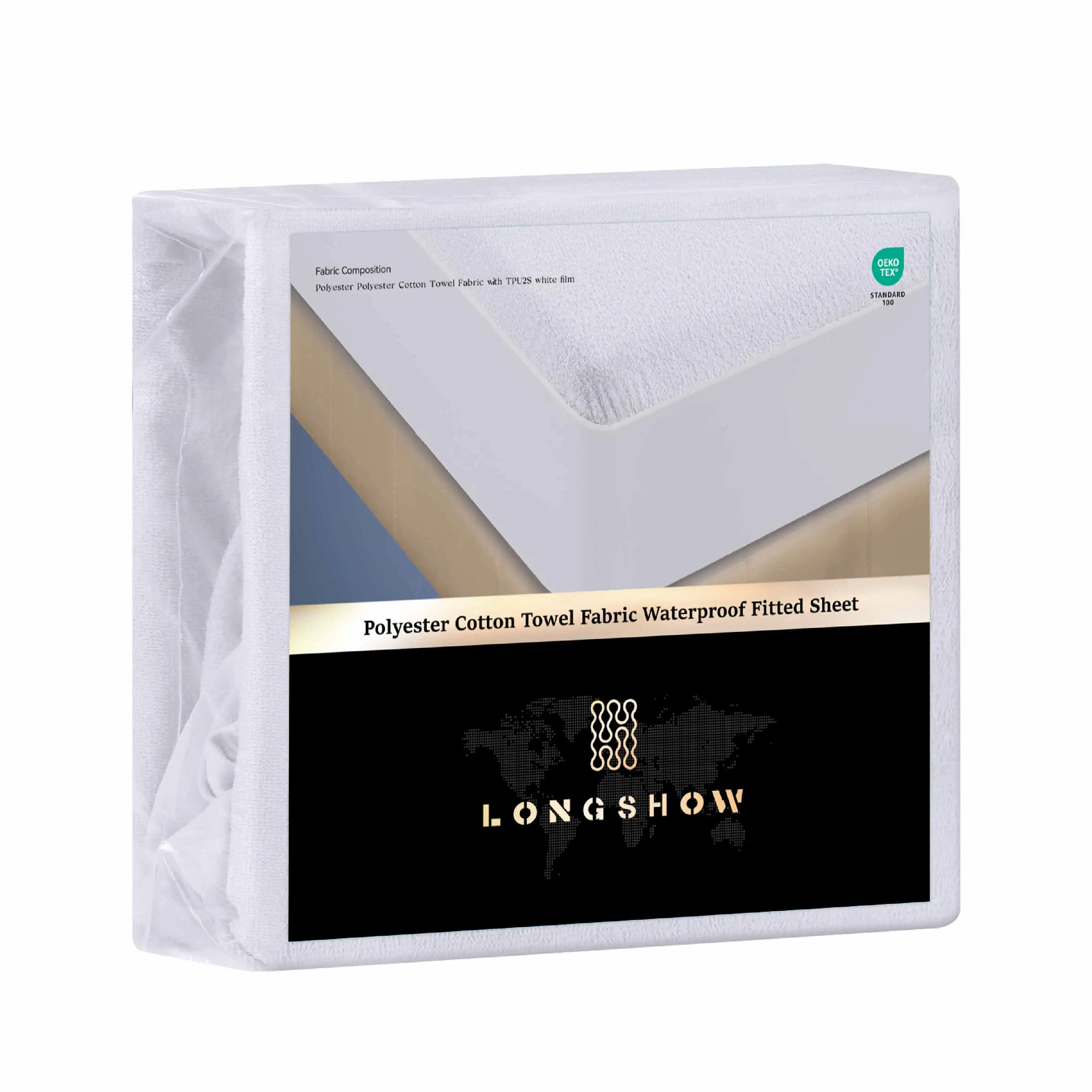 Waterproof King Size cotton terry Mattress Protector for Adults Knitted Bed Cover Soft Protector for Home and Hospital Use