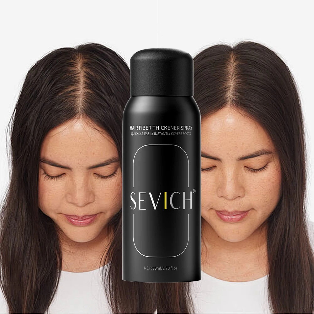 Wholesale Oem Natural No Ammonia Instant Hair Thickening Hold Keratin Hair Building Fiber Root Touch Up Hair Spray