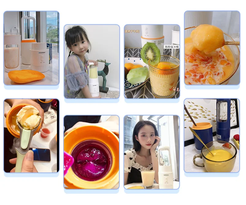 USB mini portable electric juicer outdoor travel 7.4 v 340 ml of Bpa free portable waterproof Blender shake