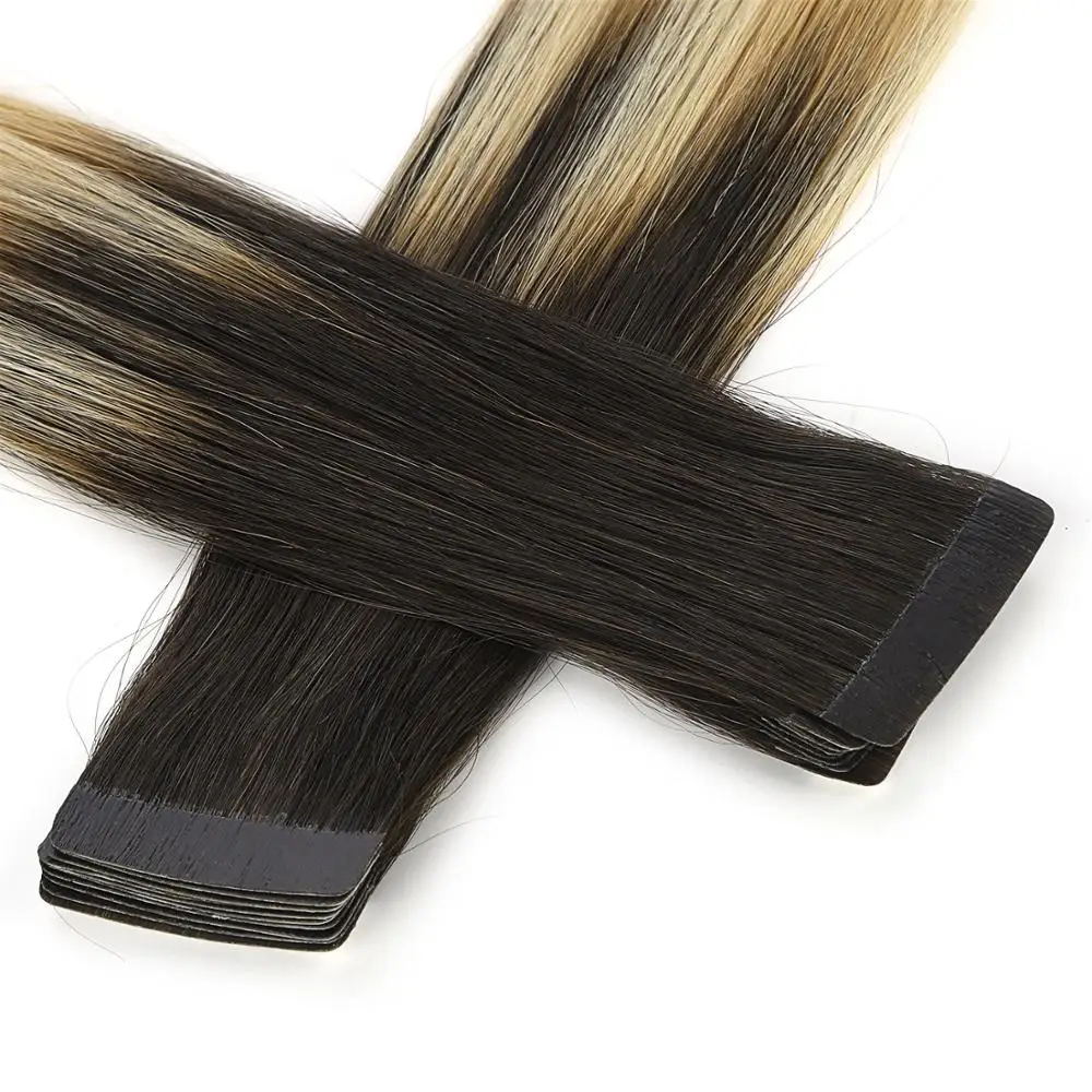 
Neitsi 100% Remy Tape in Hair Extensions Human Hair Seamless Tape in Skin Weft Double Drawn double sided tape for hair pieces 