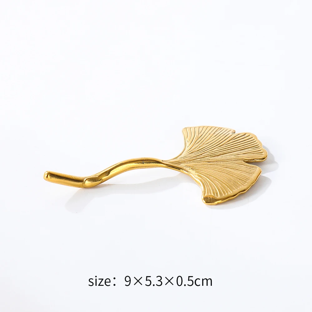 Stainless Steel  Leaf shape New Design Table Decoration Accessories Reusable Stainless Steel Chopsticks Rest Holder