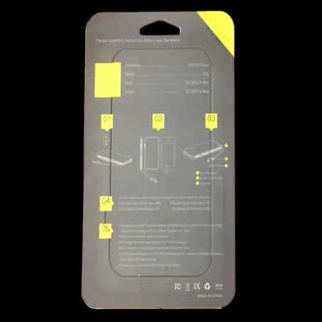 Clear Disposable Heat Sealing Trapped Cardboard Blister Clamshell Packaging