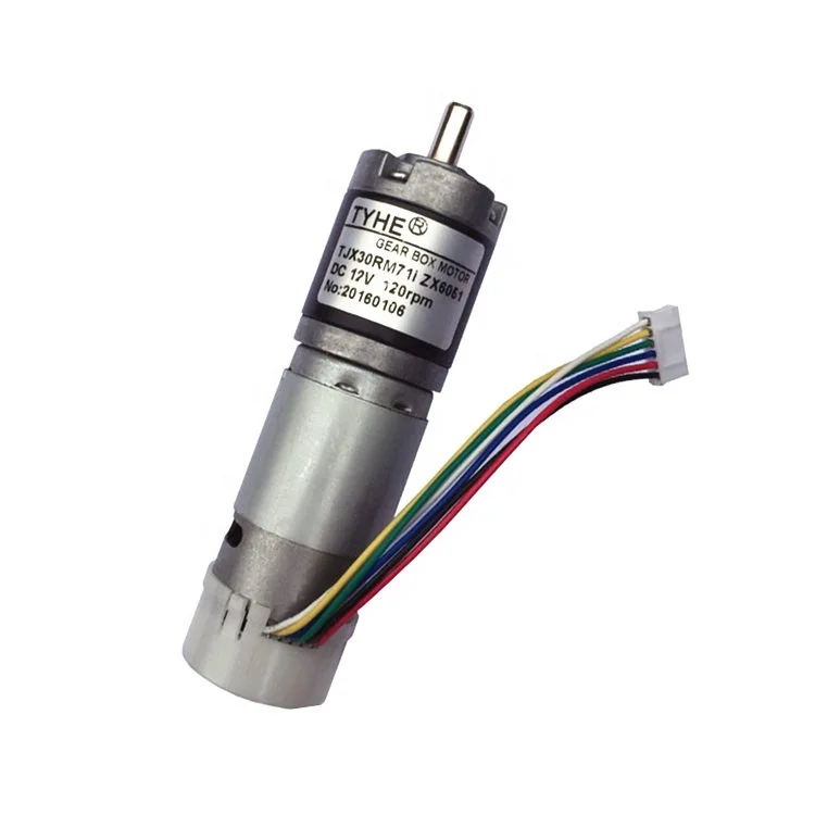 Самозапиращийся 30 мм диаметр 24v низкой скорости большой крутящий момент роторный dc планетарный металлический двигатель переда