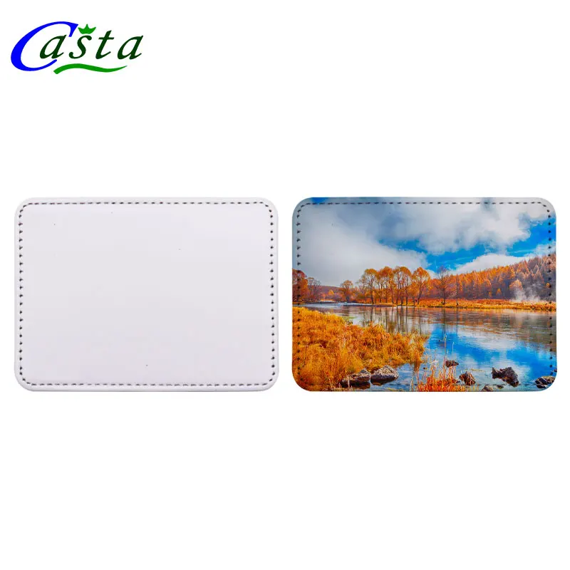 Designer Factory Direct Custom Sublimation PU Leather Business Card Holder Wholesale Plain Pattern