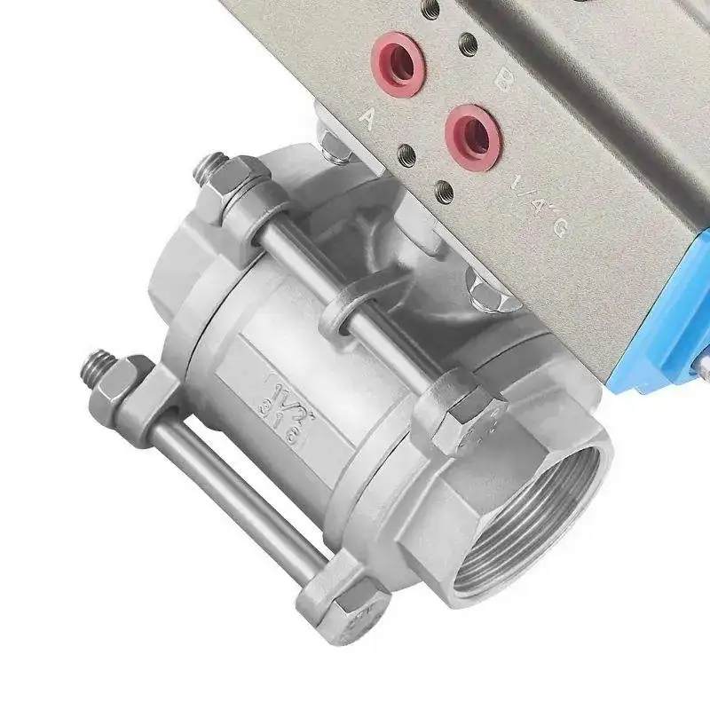High Quality Pneumatic Actuator Operated Stainless Steel PN16 Pressure Hydraulic Ball Valve