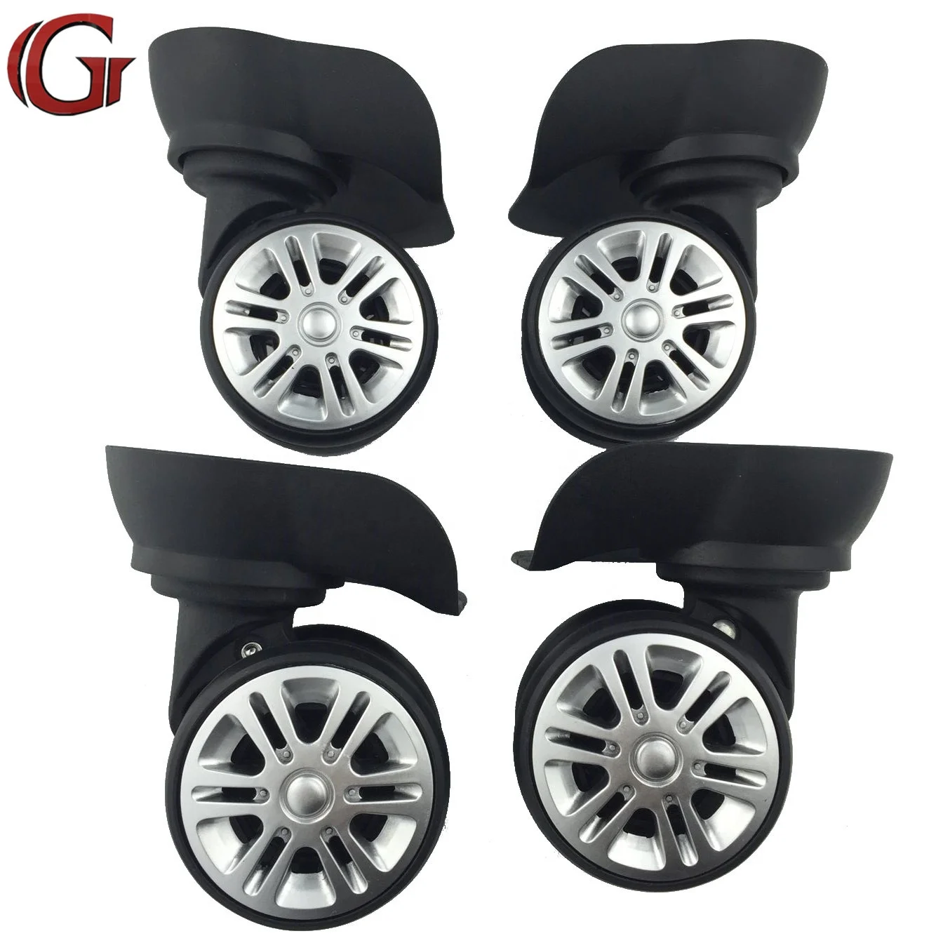 Plastic luggage caster wheel removable drag rotatable bag wheels hard luggage  accessory