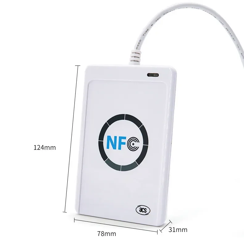 Original portable SDK ISO14443 13.56mhz ACR122U Tag Keyfob Wristband  Portable RFID NFC Card Reader Writer