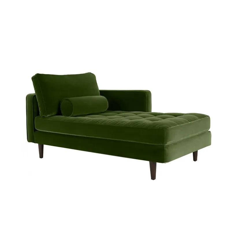 Fabric Corner Sofa with Chaise Button Tufted Upholstered Sofa Set Living Room Sofas