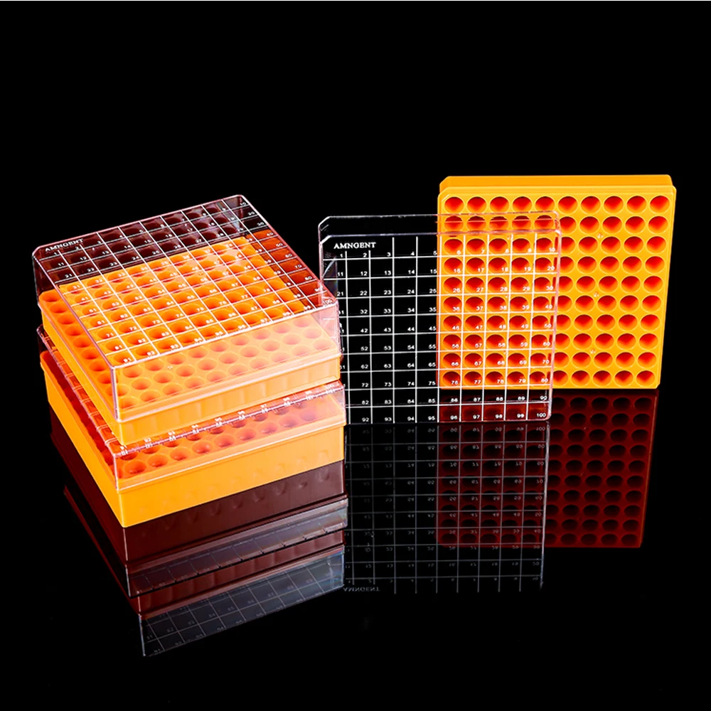 AMNGENT 2D polycarbonate medical cryogenic vials storage cold boxes-pc