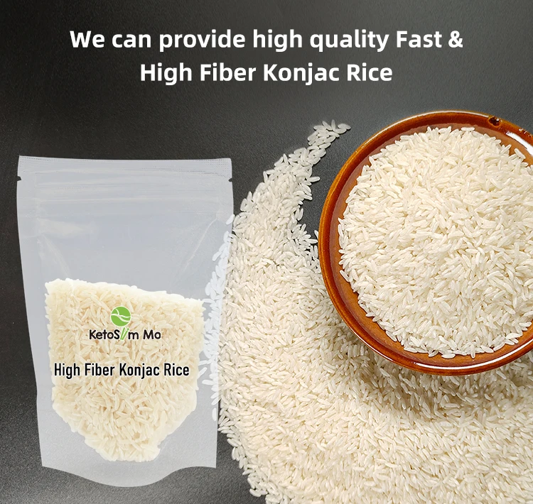 Precooked Ready To Eat Konjac Food Instant Protein Nutrition Fibre Low Fat Konnyaku Self Heating Rice