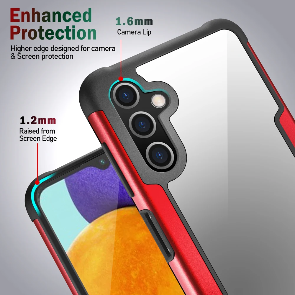 Защита от падений защитник чехол для телефона Samsung Galaxy A03s A12 A73 A23 A22 A13 тяжелый противоударный