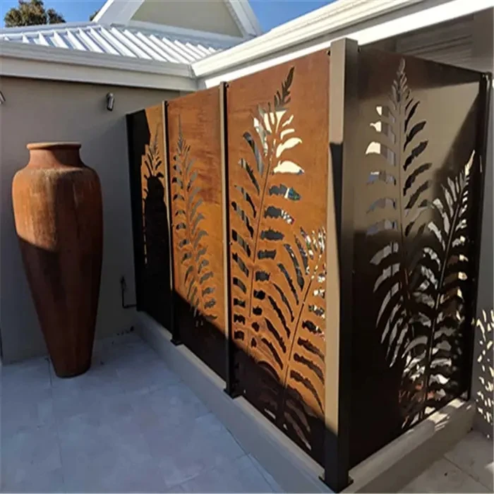 custom corten steel screen garden buildings corten steel screens wall panels