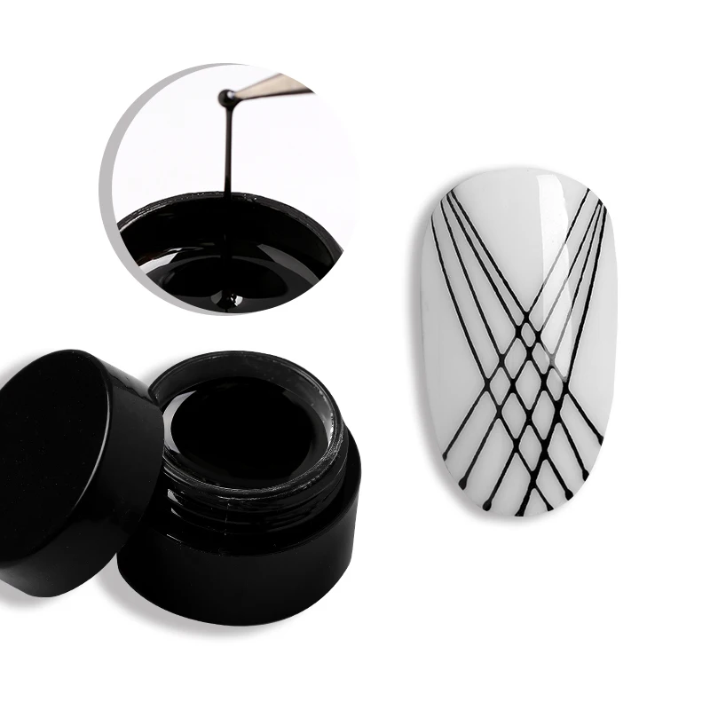 Design Art Soak Off 12 colors UV Metal Nail mud led  platinum metallic Painting Gel