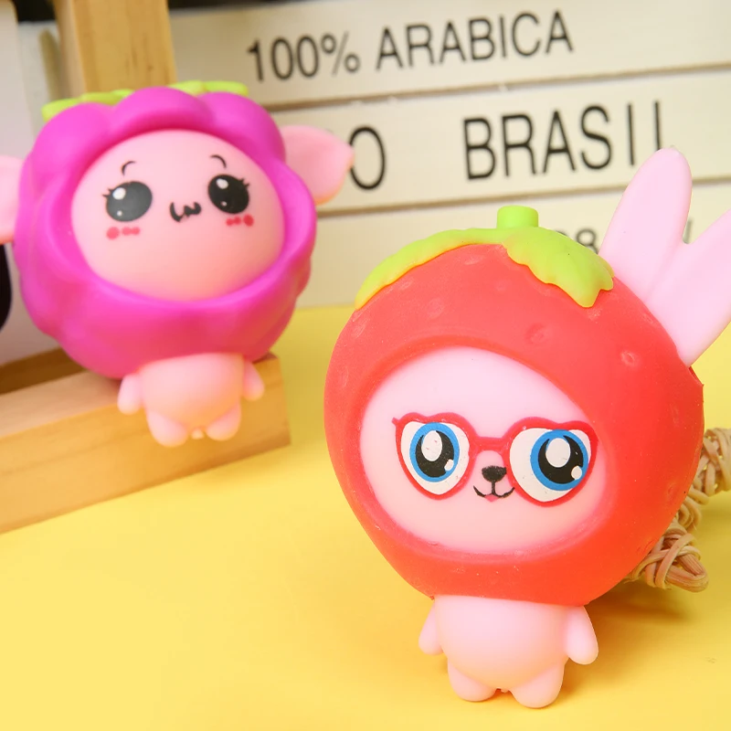 Labubu clothing  OEM magic animals and fruit dress up Squeeze toys slime filled DIY squishy novelty toys  For Kids