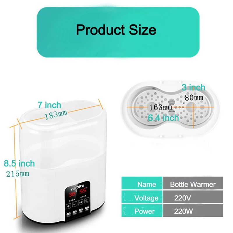 Производитель хорошее качество Электрический детский подогреватель молока профессиональный с двойной бутылкой со стерилизатором