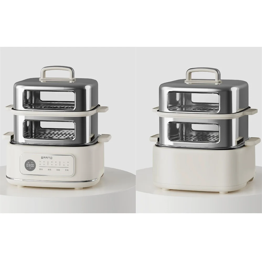 High Power Multifunctional 1000W Double Layer 2.5L High Quality Large Electric Steamer