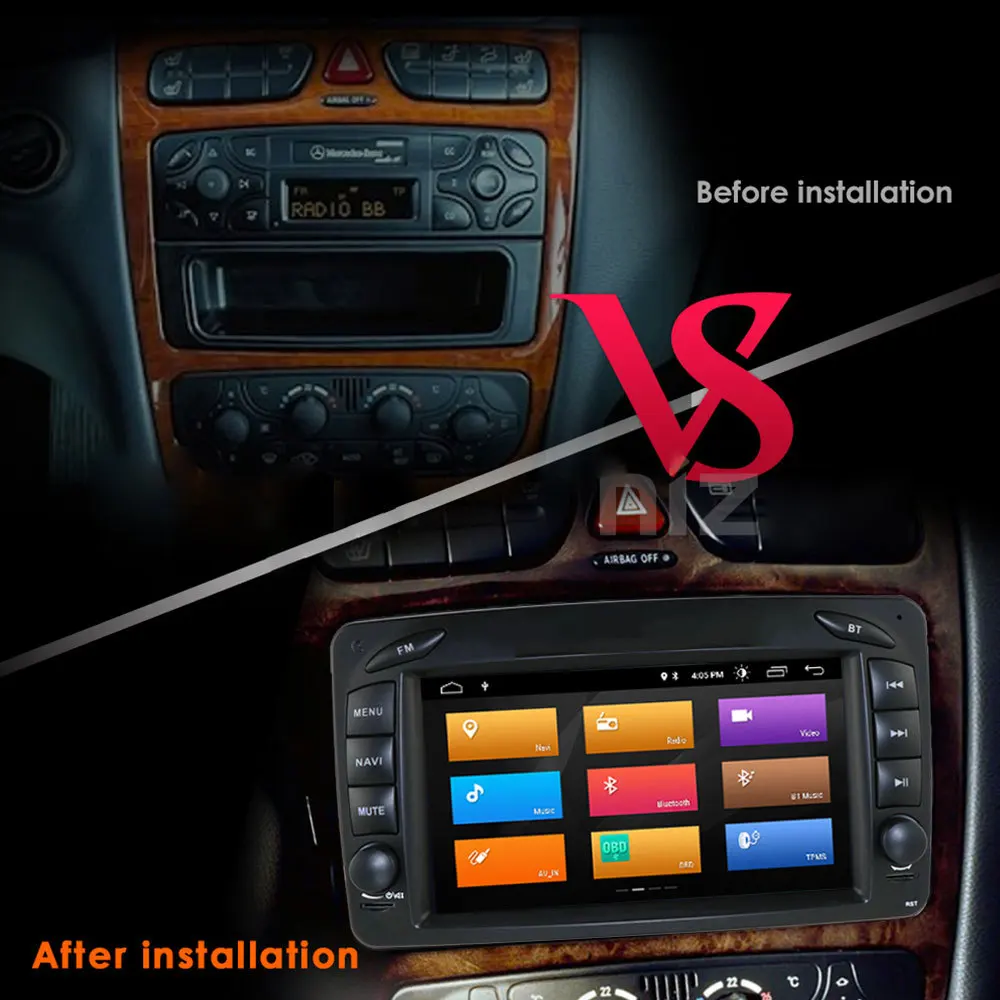 Suitable for  Benz W203 W209 W463 W168 Android 10.0 Stereo Car Android Player with 4G Carplay.