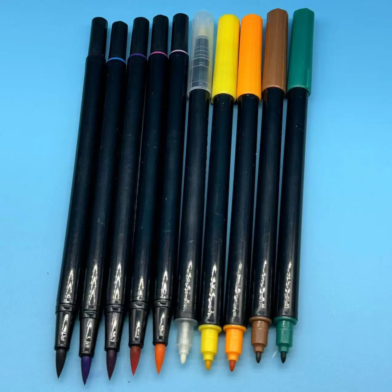 Promotional Custom Factory 11+1 Dual Tips for Teenager Drawing Painting Watercolor Brush And Fine Pen Set