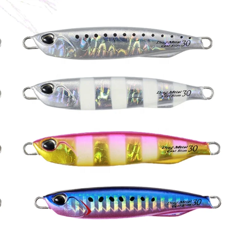 Lanquan Metal Jig Lead Pesca Fishing Ertical Jigging Lure Speed Jig Lure Tuna Riser LQL1355C