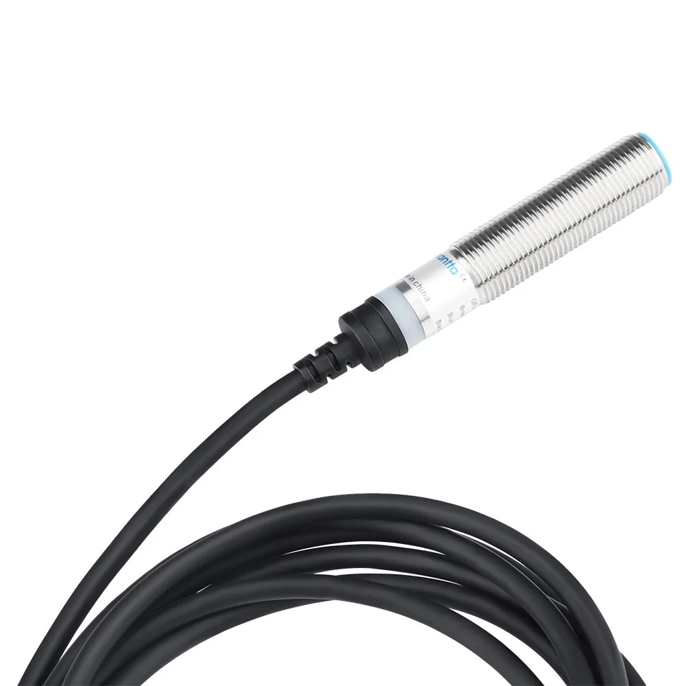 Garantta 2m Cable 12mm Metal Cylindrical  NPN PNP Inductive Proximity Sensor M12