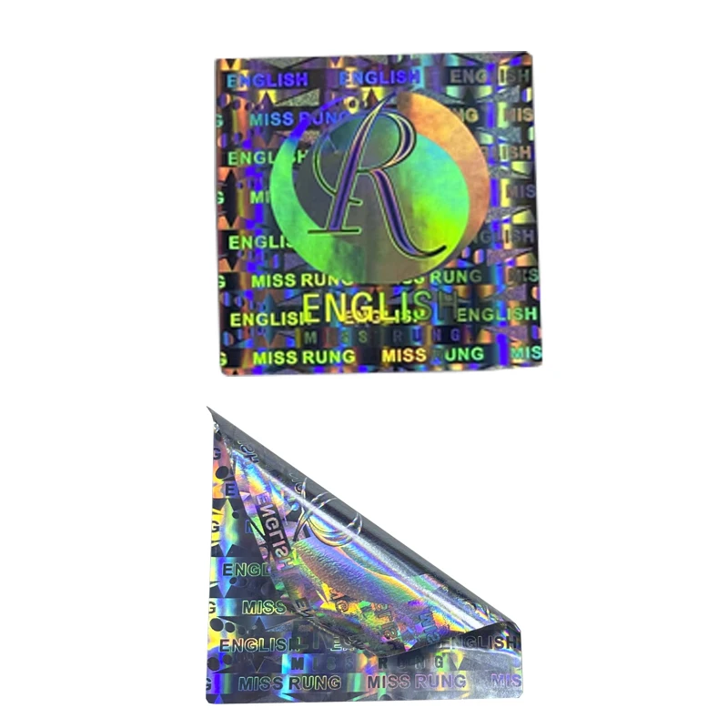 Custom Printing Rainbow Holographic Original Price Tamper Proof Hologram Stickers For Snapback Hat