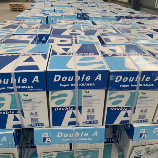 Высококачественная бумага Double a A4 100 Целлюлоза из натуральной древесной целлюлозы копировальная 70 г/м2
