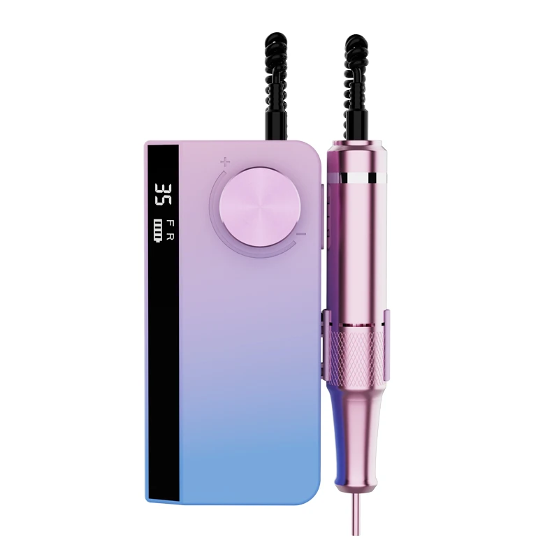 Electric nail drill  portable 35000rpm nail drill machine rechargeable professional manicure drill nail powerful use for salon