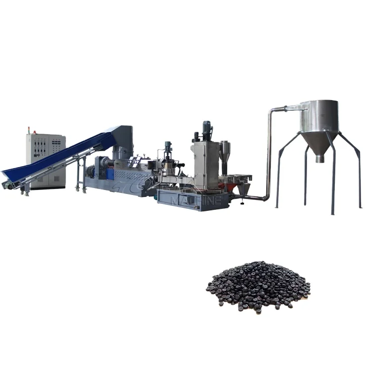 
Offcut PE film bag Plastic pelletizing recycling machine 