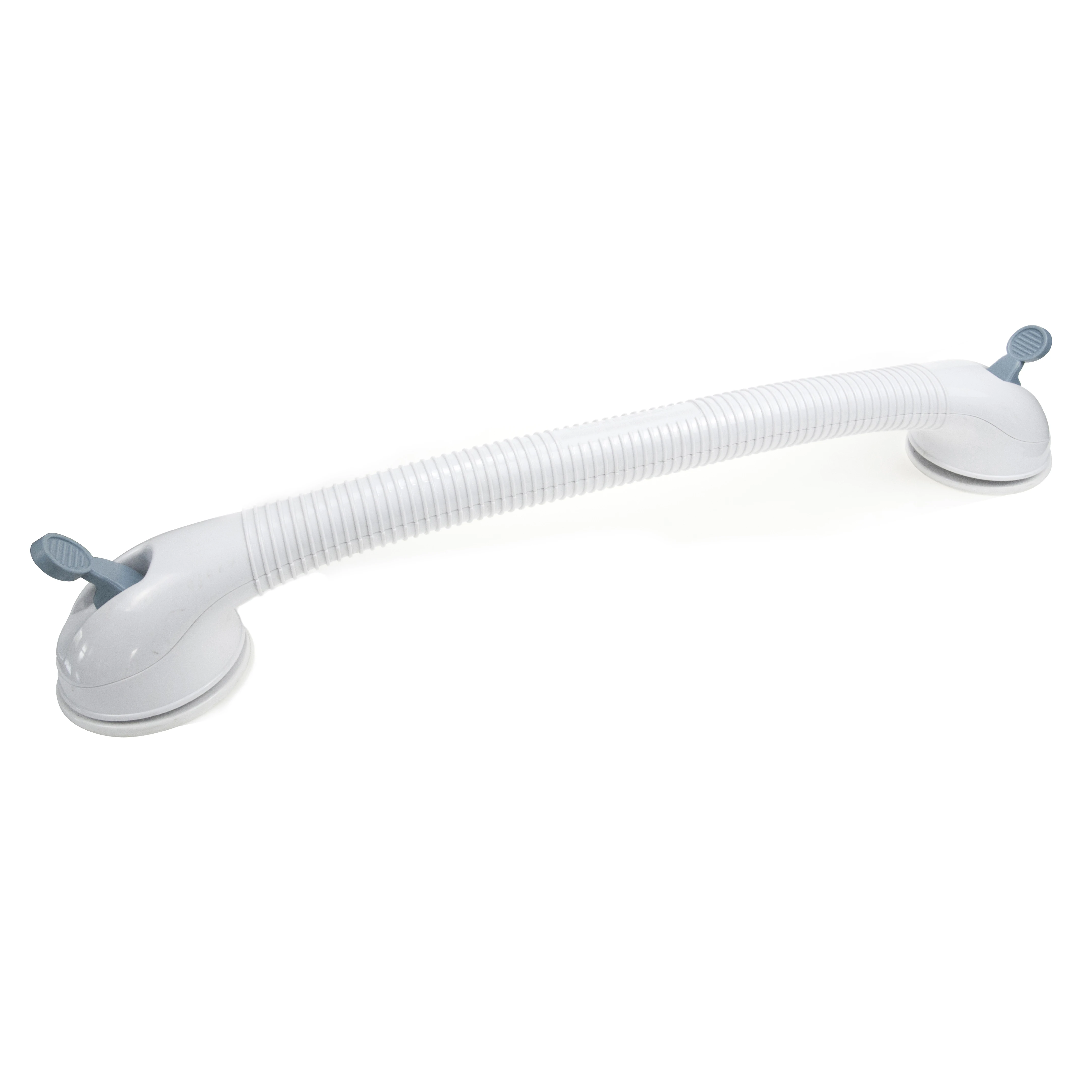 Modern White Pvc 600*93*95MM Bathroom Handrail Suction Cup Double Sucker Handrail