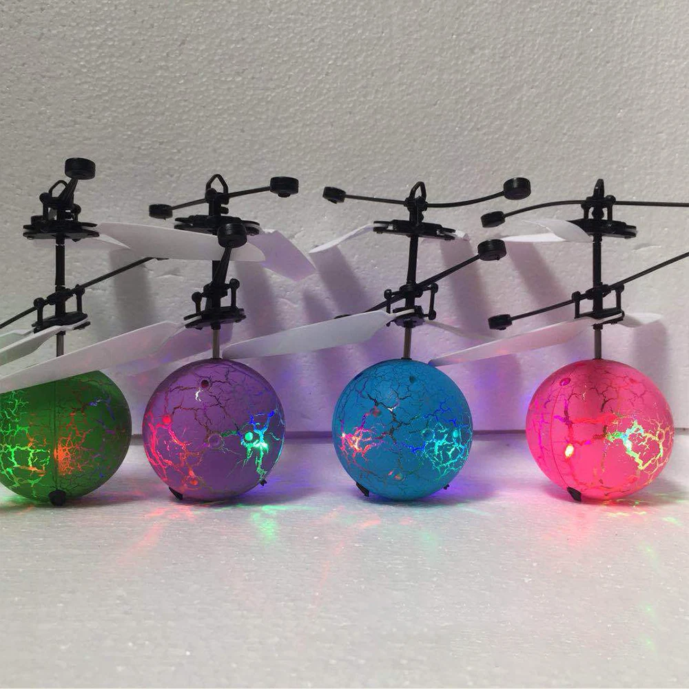 New Boomerang Ball Helicopter  Fly Ball With Led Light Disco Shining Colorful Flying Toys Drones Toys