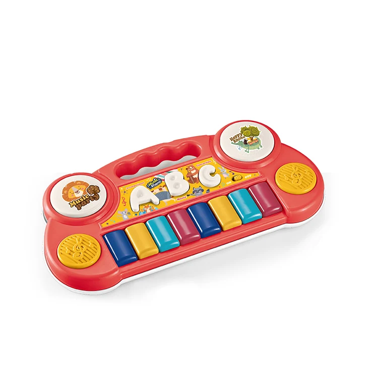 8 key multiple function piano toy electric animal organ toy kids musical instrument drum pino toy