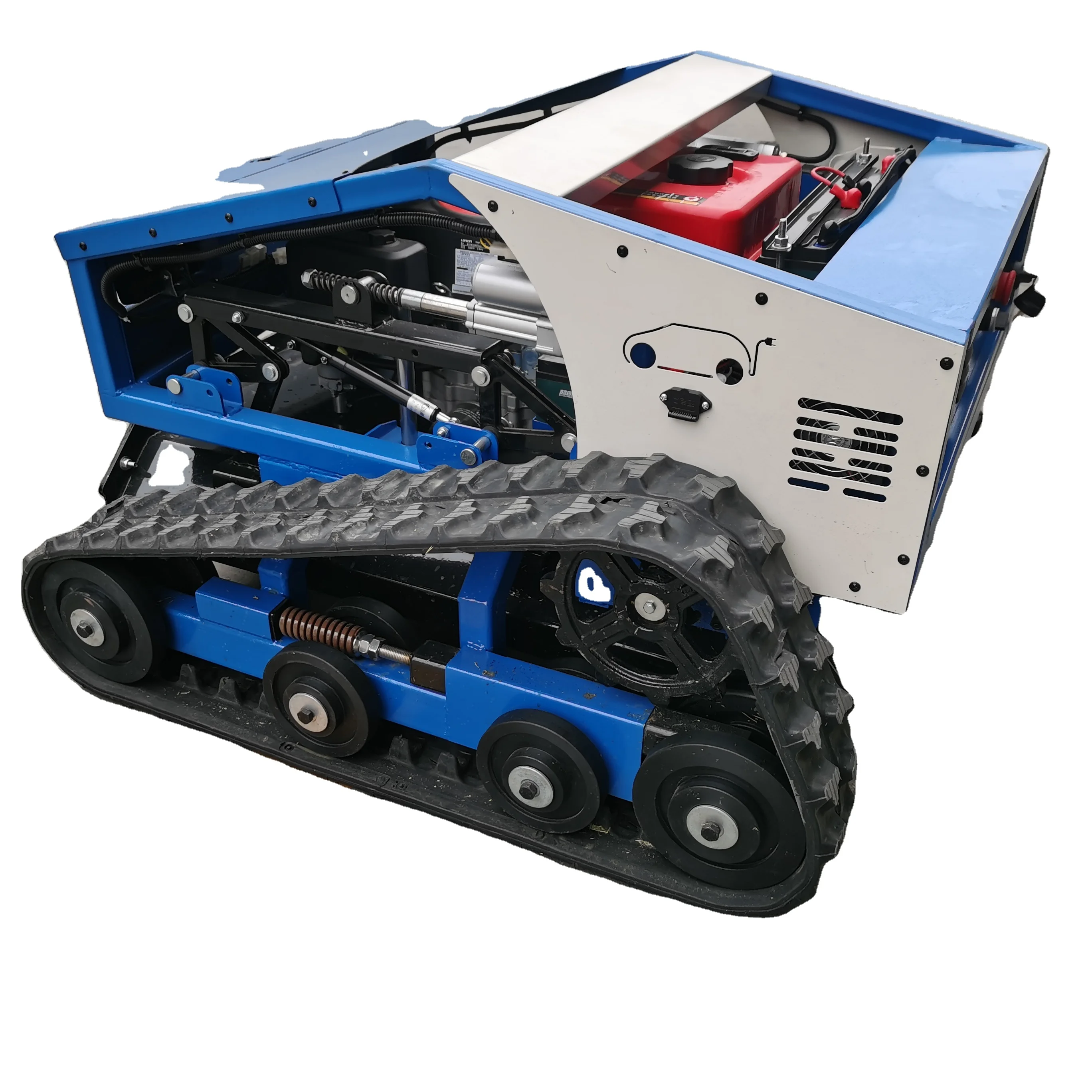 Crawler robot lawn mower self propelled remote control walking tractor garden grass cutting machine automated lawn mower