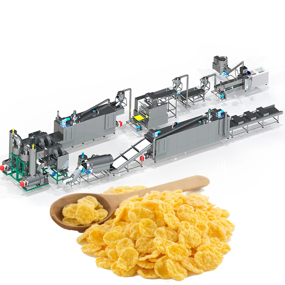 Double Screw Extruder Food Equipment Automatic Breakfast Cereals Production Line