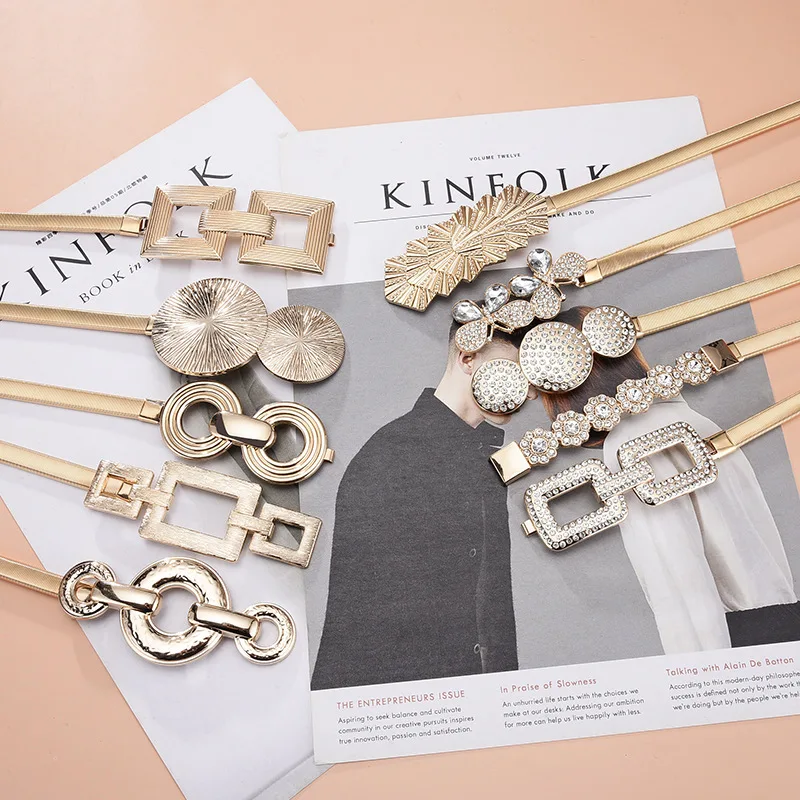 Ladies Dress Waist Chain Belt luxury Metal Belt metal Women Belt For Dress