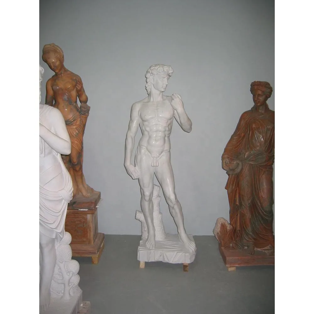 Hot Sale Best Price Customized European Style Natural Marble Hand Carved Stone Life Size Statue of David Sculpture