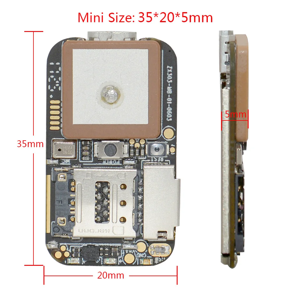 World Smallest GSM Wifi GPS Tracking Chip ZX303 for Assembling Child/pet/bike/vehicle