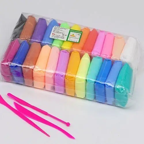 Non-toxic wholesale 12colors polymer air dry clay,soft soft super light clay with Sculpting Tools for Kids Beginners Artists