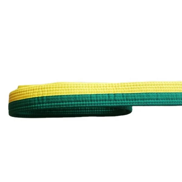 Double color CUSTOMIZE cotton POLYESTER  karate belt  BELT
