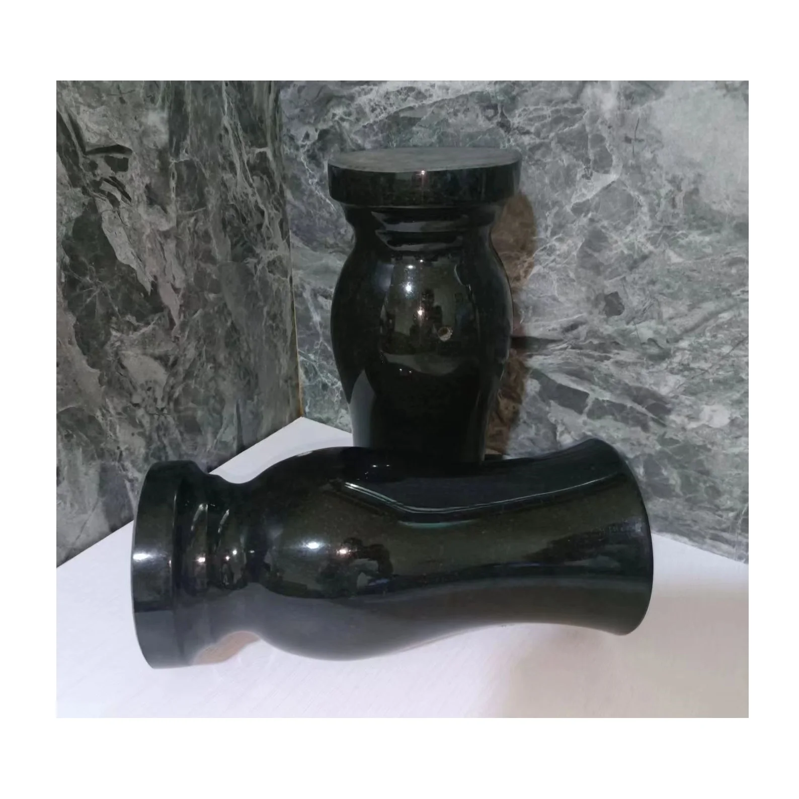 Оптовая продажа европейские гранитные мраморные каменные кладбищенские надгробия цветочные вазы для могилы