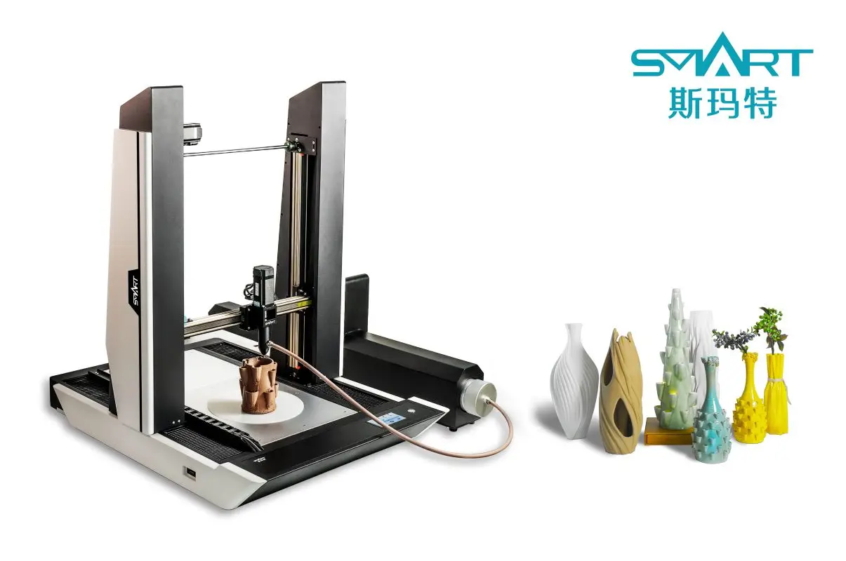 SMART PN-10R Ceramic 3D Printer  high speed 50~150mm/s  3D model making printer 40x40x60cm large size printer 120kg
