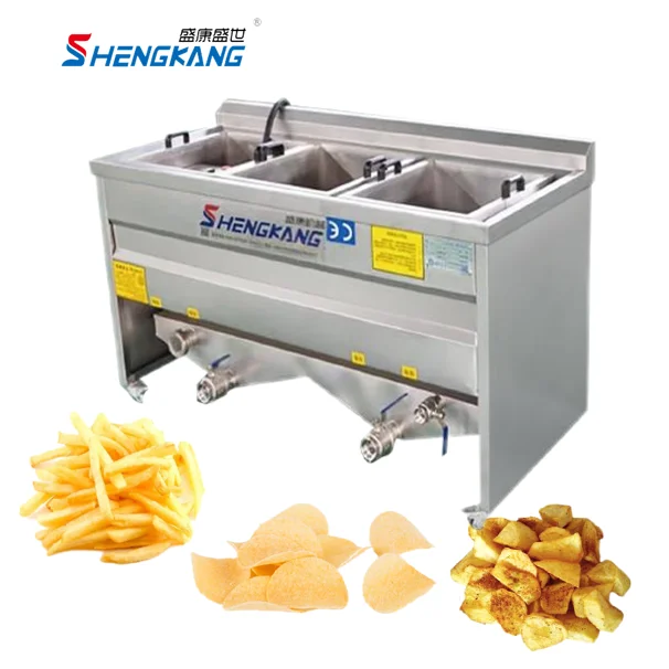 Small Commercial 20-50kg potato chips french fries frying machine kfc restaurant chicken pork skin fryer for sale